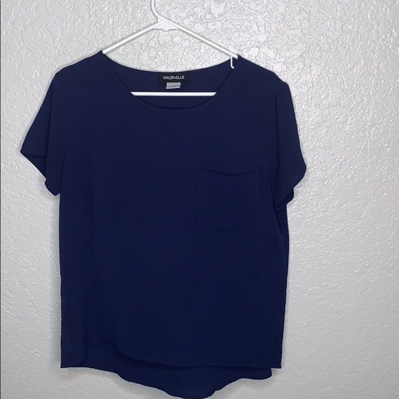 BNWOT Taylor & Ellie navy blue sheer top - Picture 1 of 4